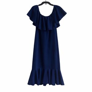 🆕 ✨ LuLaRoe Blue CiCi Dress stars ✨ 🆕